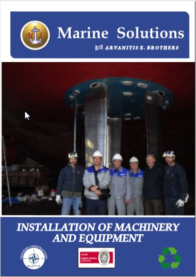 Installation of Machinery and Equipment