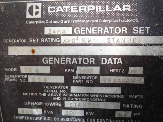 CATERPILLAR DIESEL GENERATOR SET